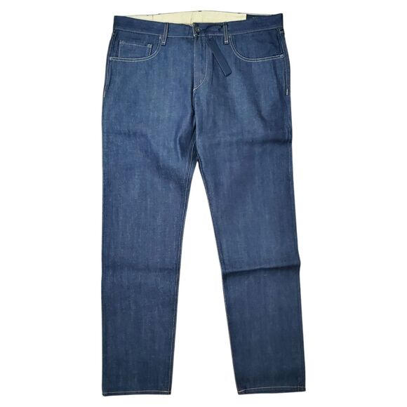 RAG & BONE Jeans ARCHIVE Mens 38x30 Blue SELVEDGE Slim Raw Button Fly Preppy